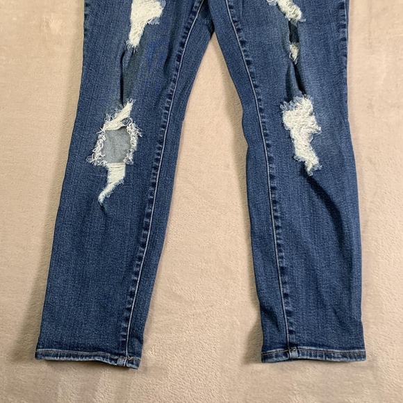 Judy Blue Jeans Womens 15/32 Distressed Ripped Skinny Denim Mid Rise JB8220 - Picture 3 of 14